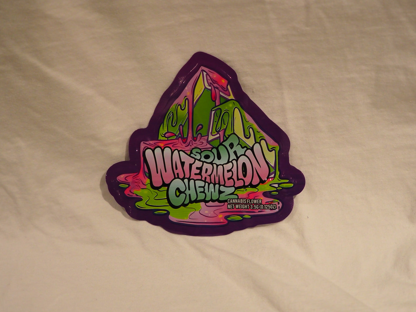 Sour Watermelon Chews Design Smell-Proof Ziplock Bags (4x6 Inches) - Resealable Odor-Resistant Storage for Herbs, Coffee, and Snacks - Pack of 50